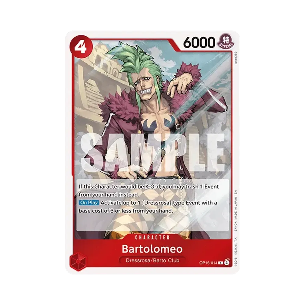 Bartolomeo R [OP15-014][EN](Booster Pack "ADVENTURE ON KAMI’S ISLAND")