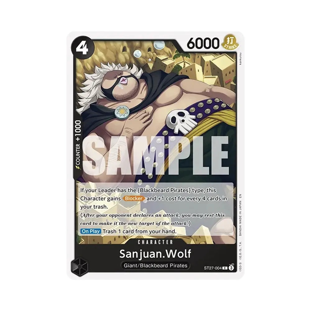 Sanjuan.Wolf C [ST27-004] [EN](Start Deck "BLACK Marshall.D.Teach")