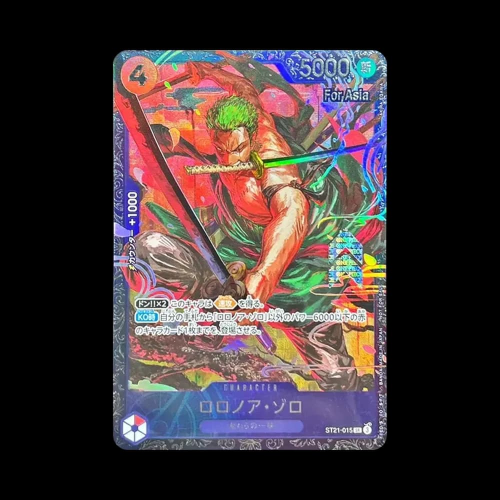 Roronoa Zoro SR [ST21-015](Promotional Card "Flagship Battle Top 8 Souvenirs") for Asia