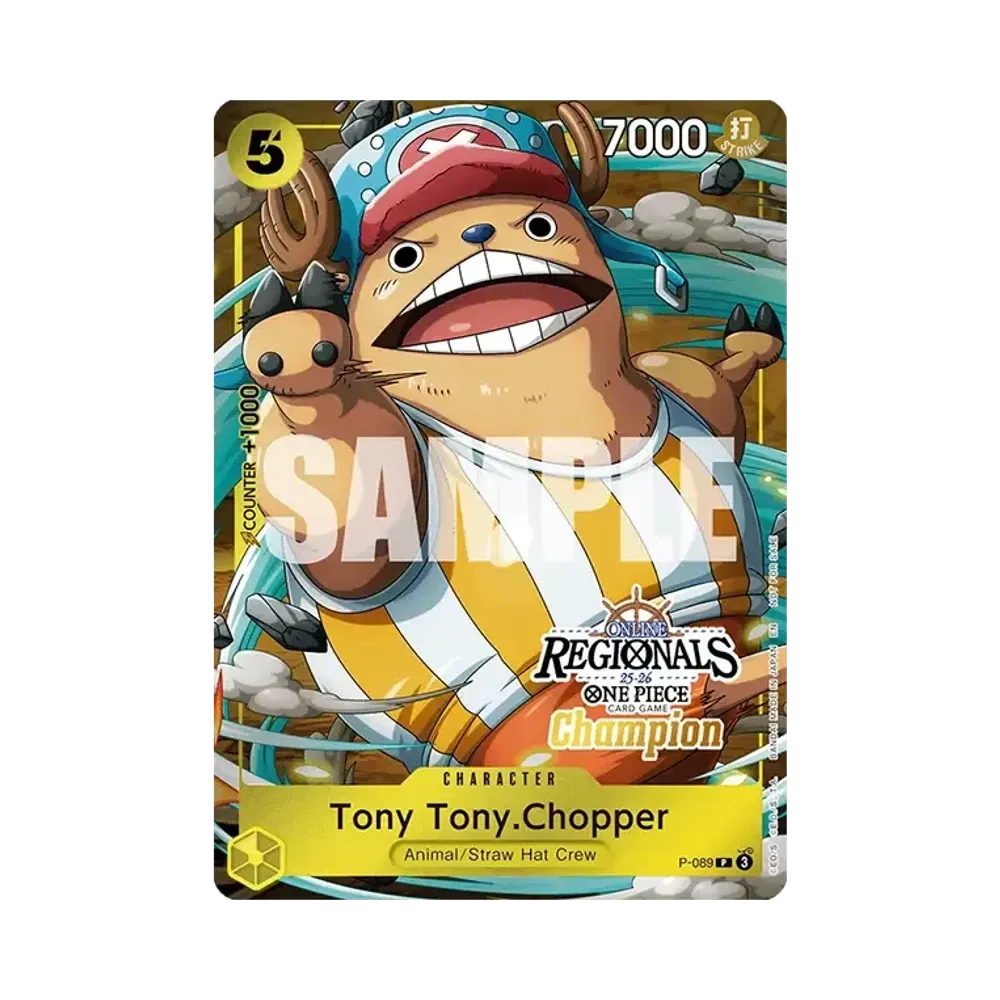 Tony Tony.Chopper P [P-089] [EN](Promotional Card "Online Regional Champion Card Set 2025 Vol.2")