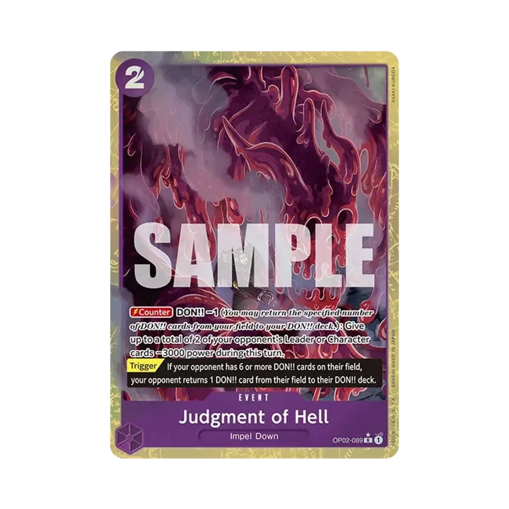 Judgment of Hell R-P [OP02-089] [EN](Premium Booster "ONE PIECE CARD THE BEST")