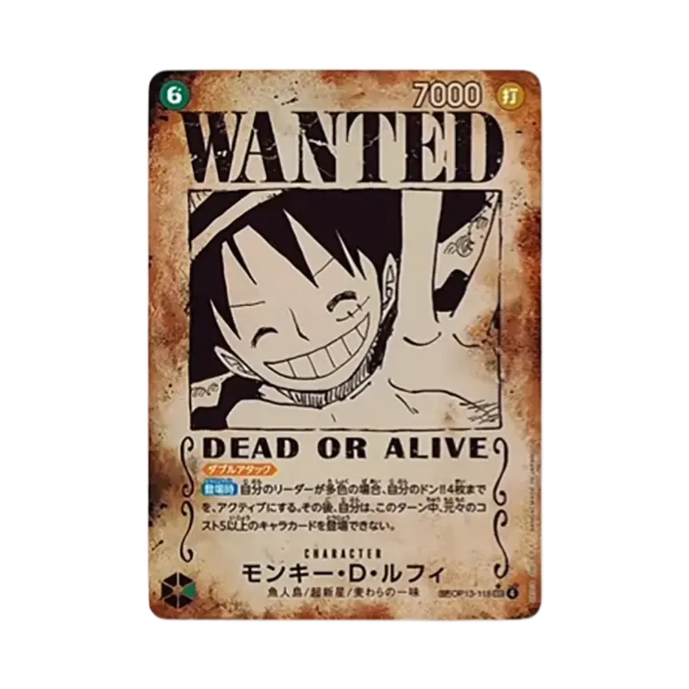 Monkey.D.Luffy : Wanted SEC-SPC [OP13-118](Booster Pack "CARRYING ON HIS WILL")