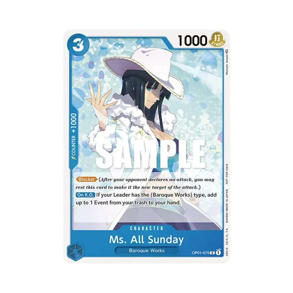 Ms. All Sunday R [OP01-079] [EN](Promotional Card "Promotion Pack 2023")