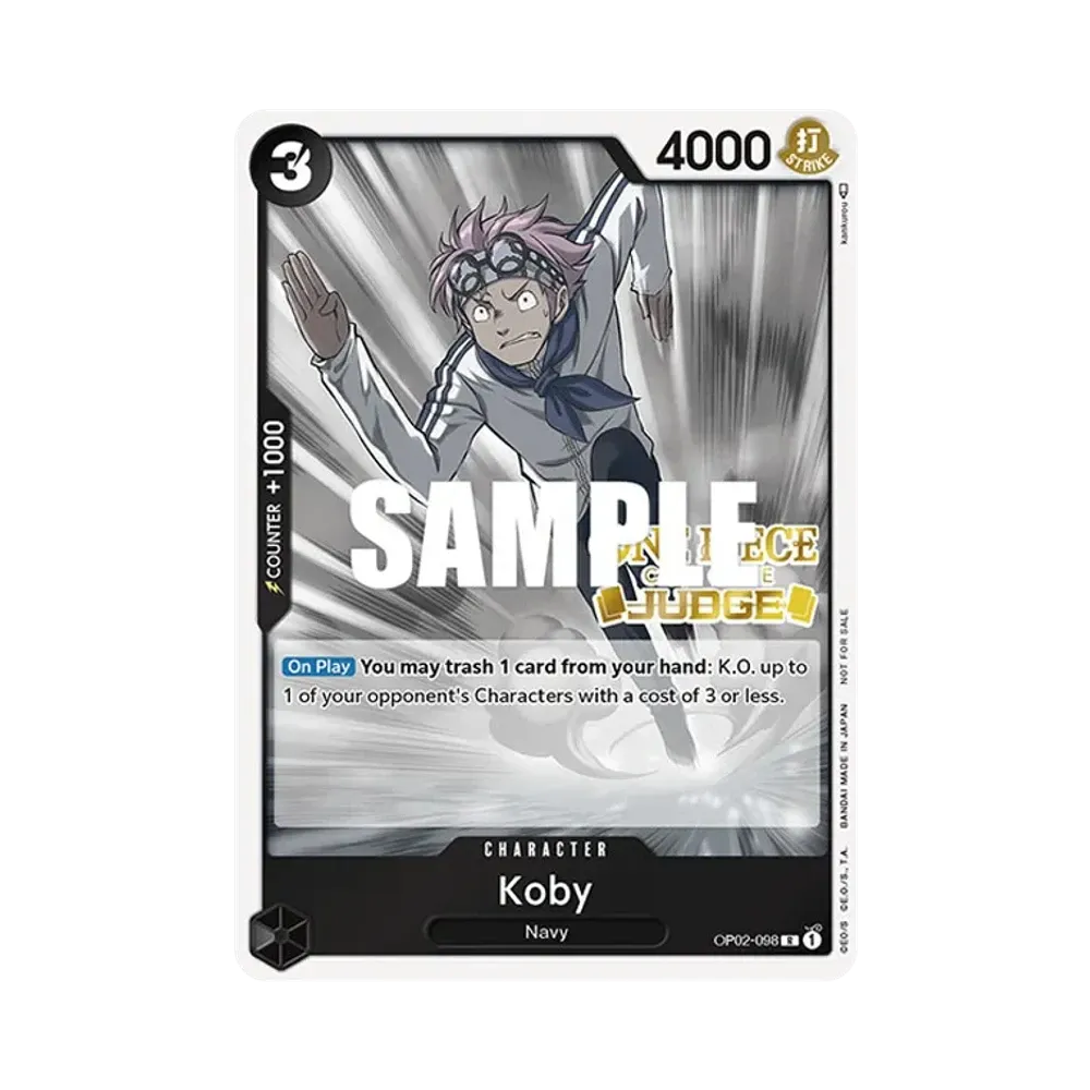 Koby R [OP02-098] [EN](Promotional Card "Judge Pack Vol. 1")
