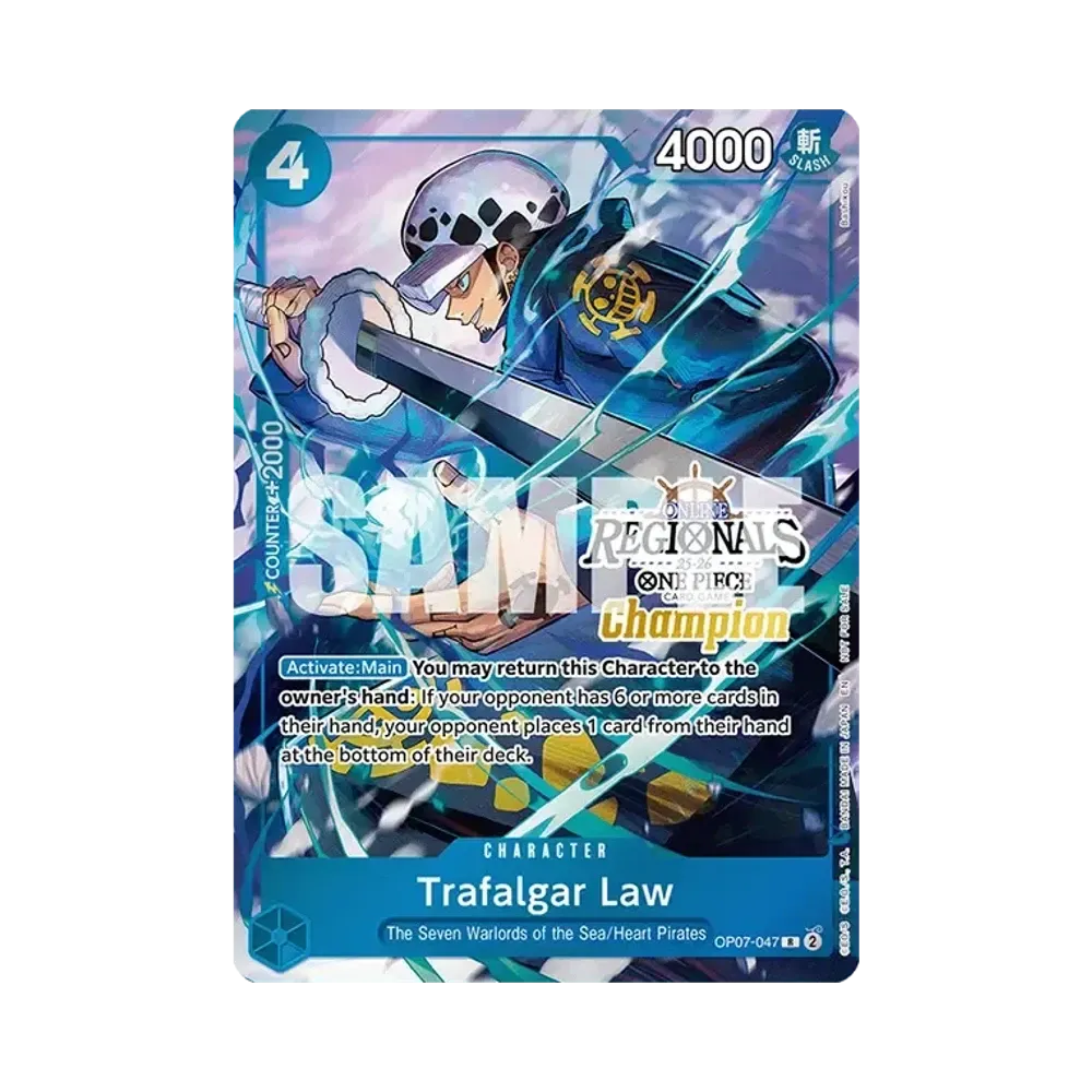 Trafalgar Law R [OP07-047] [EN](Promotional Card "Online Regional Champion Card Set 2025 Vol.2")