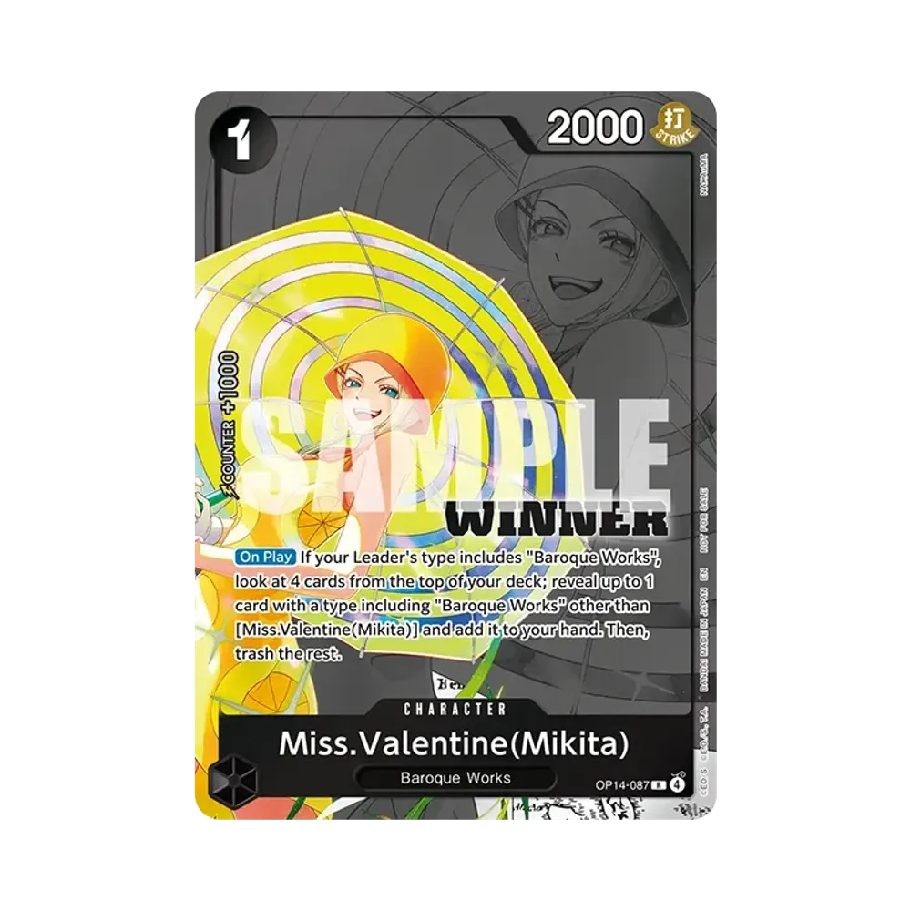 Miss.Valentine(Mikita) R [OP14-087][EN](Promotional Card "Winner Pack 2026 Vol. 3")