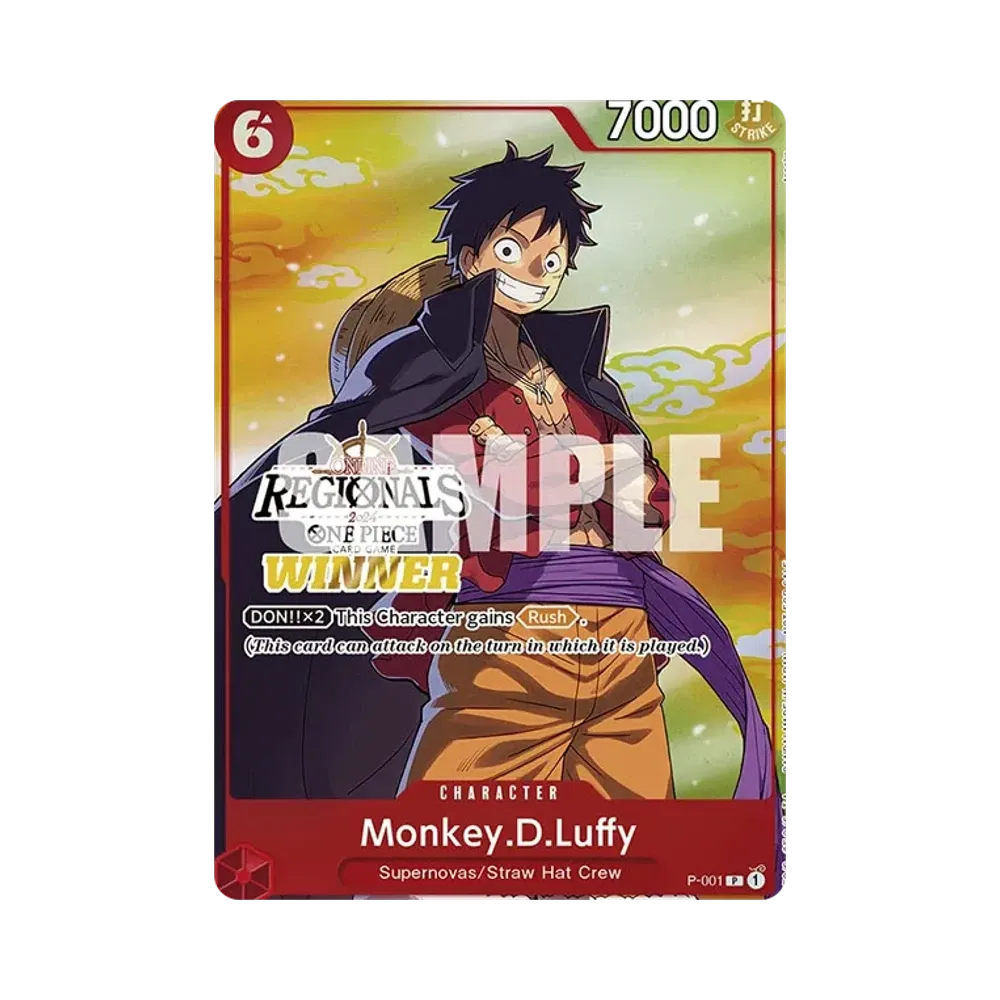 Monkey.D.Luffy P [P-001] [EN](Promotional Card "Online Regional Champion Card Set 2024 Vol.2")