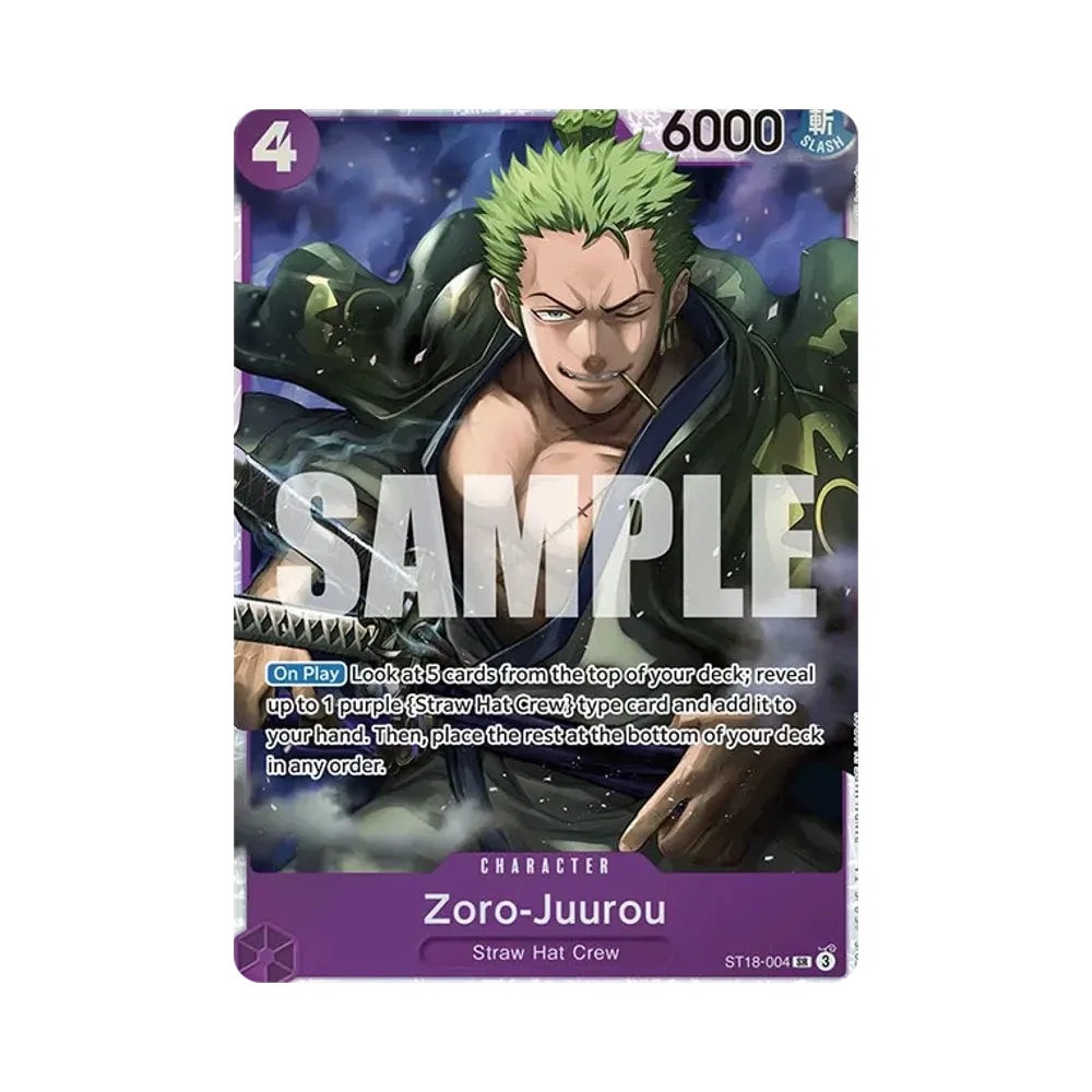 Zoro-Juurou SR [ST18-004] [EN](Start Deck "PURPLE Monkey.D.Luffy")