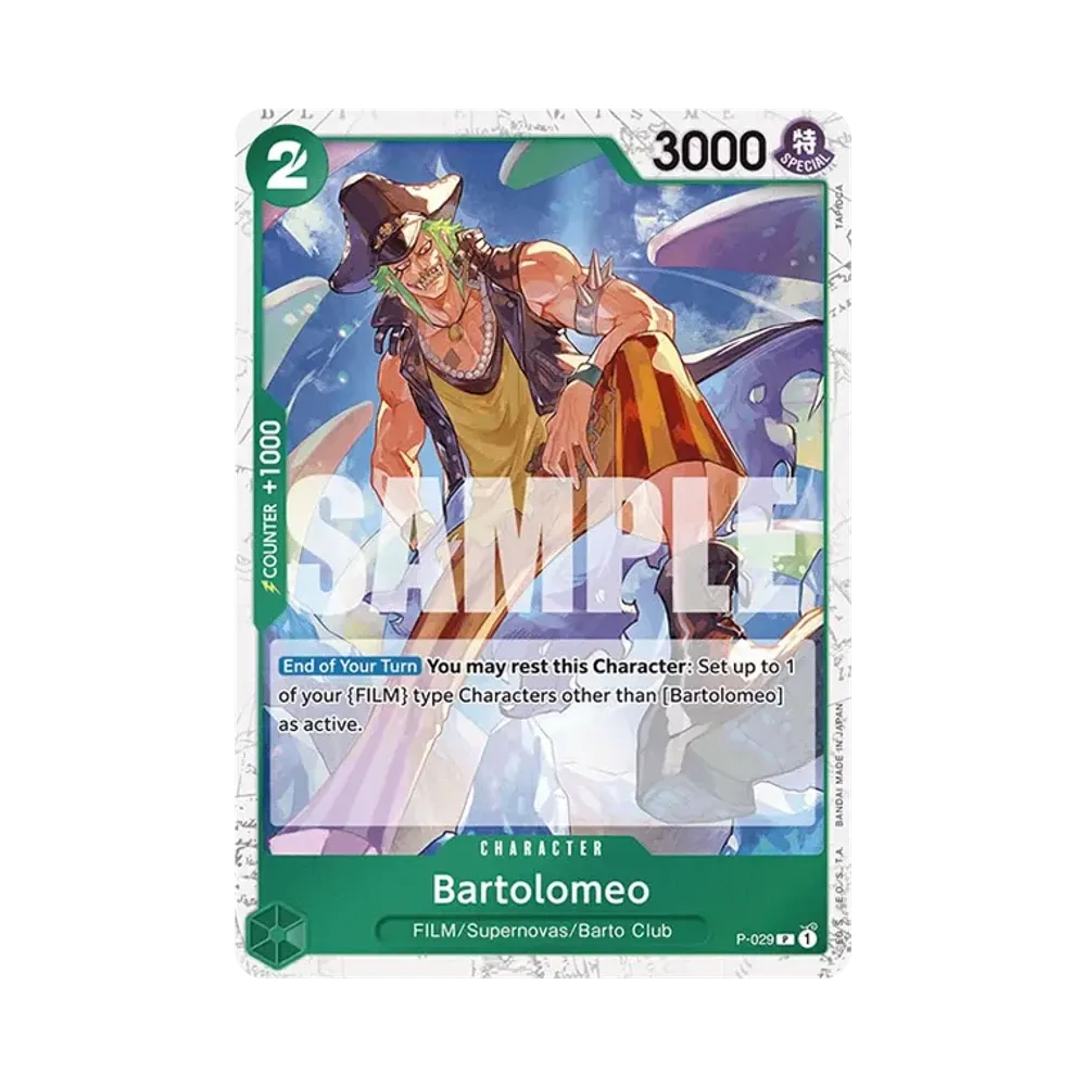 Bartolomeo P : Pirate Flag Foil [P-029] [EN](Premium Booster "ONE PIECE CARD THE BEST")