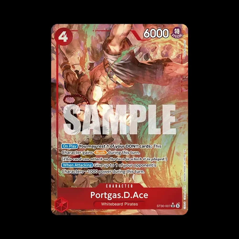 Portgas.D.Ace SR-P [ST30-007][EN](Starter Deck EX "Luffy&Ace")