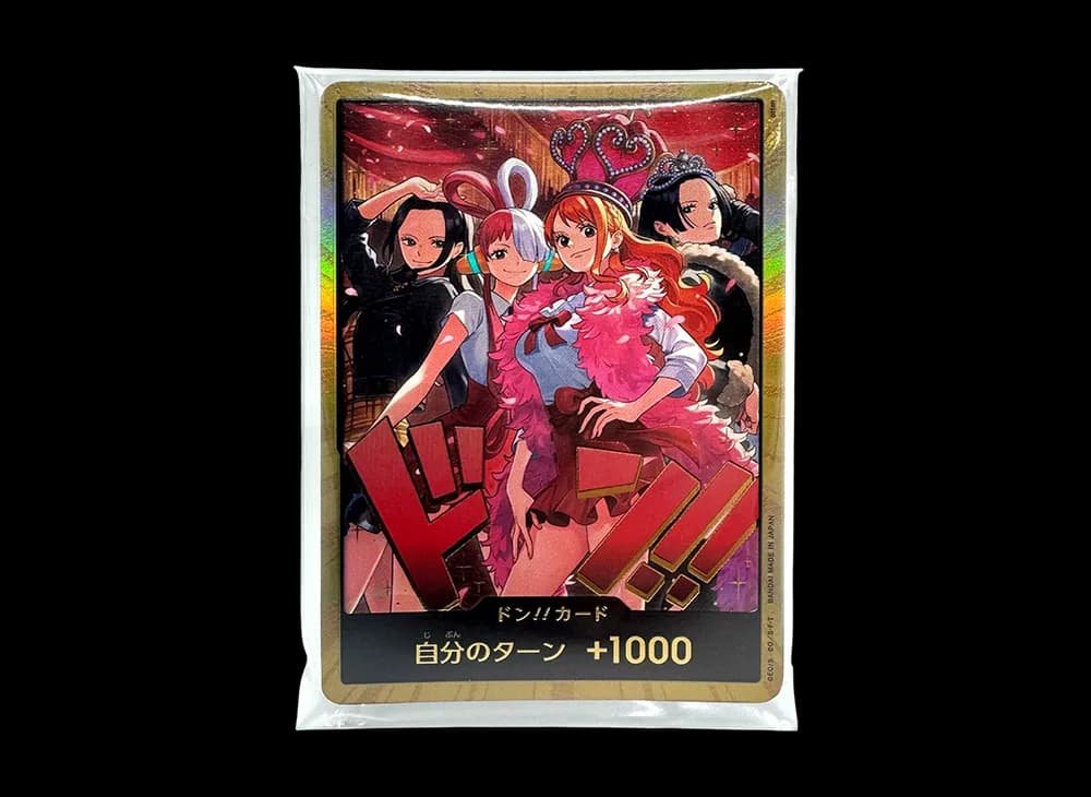 DON!! Card : Robin & Uta & Nami & Hancock Super Parallel :Unopened set of 10 Cards (Extra Booster "Heroines Edition Special Set")
