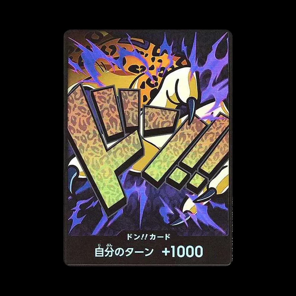 DON!! Card : Rob Lucci Parallel (Premium Booster "One Piece Card The Best")